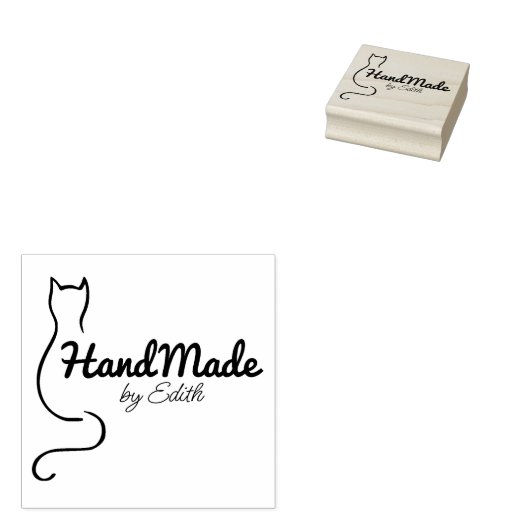 Einfache Chat Handmade Gummistempel (Stempel)