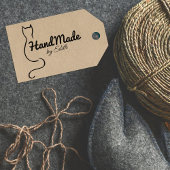 Einfache Chat Handmade Gummistempel