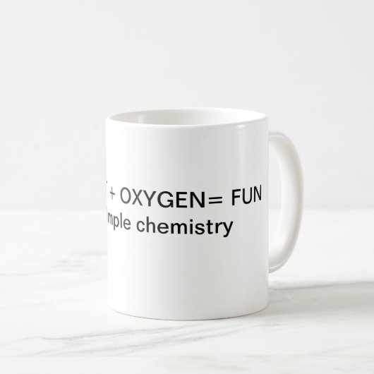 EINFACHE CHEMIE KAFFEETASSE (VorderseiteRechts)