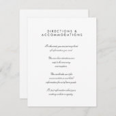 Einfache Chic 4,25" x 5,5" Hochzeitskarte Begleitkarte (Vorne/Hinten)