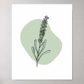 Einfache Chic Abstrakt Minimalistisch Boho Style F Poster (Vorne)