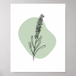 Einfache Chic Abstrakt Minimalistisch Boho Style F Poster