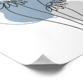 Einfache Chic Abstrakt Minimalistisch Boho Style F Poster (Ecke)