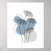 Einfache Chic Abstrakt Minimalistisch Boho Style F Poster (Vorne)