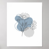 Einfache Chic Abstrakt Minimalistisch Boho Style F Poster (Vorne)