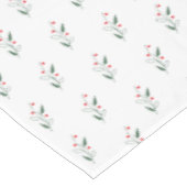 Einfache Chic-Beere, heilig Rot und Grüne Weihnach Tischdecke (Schrägansicht)