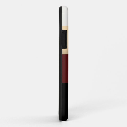 Einfache Chic Black Gold Burgundy Red Personalisie Case-Mate iPhone Hülle (Hinten/Rechts)