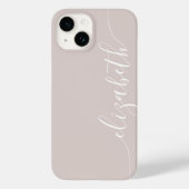 Einfache Chic Calligrafy Name Case-Mate iPhone Hülle (Rückseite)
