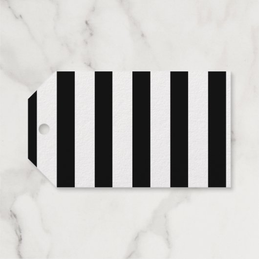 Einfache Chic Calligraphie Chefs Weinflasche Geschenkanhänger (Rückseite (Horizontal))