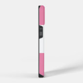 Einfache Chic Classic rosa Bow Monogram Name iPhone Hülle (Rechte Seite)