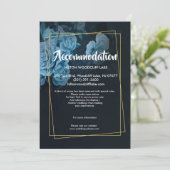 Einfache Chic Gold Geometric Fraccommodate-Umschli Einladung (Stehend Vorderseite)