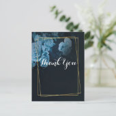 Einfache Chic Gold Geometric Rahmen Vielen Dank Postkarte (Stehend Vorderseite)