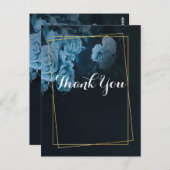 Einfache Chic Gold Geometric Rahmen Vielen Dank Postkarte (Vorne/Hinten)