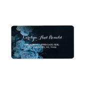 Einfache Chic Gold Geometrie Adressaufkleber (Vorne)