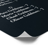 Einfache Chic Gold Geometrie Poster (Ecke)