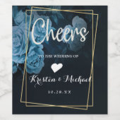 Einfache Chic Gold Geometrie Weinetikett (Einzelnes Label)