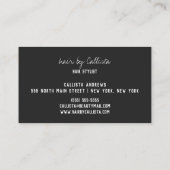 Einfache Chic Gold Moderne Typografie Visitenkarte (Rückseite)