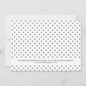 Einfache Chic Hochzeit ändern das Datum Einladung (Rückseite)