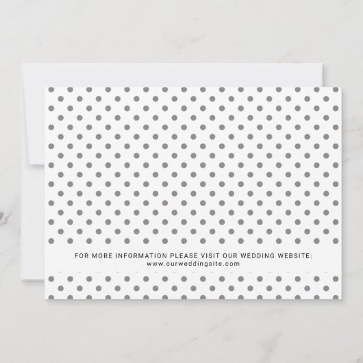 Einfache Chic Hochzeit ändern das Datum Einladung (Rückseite)