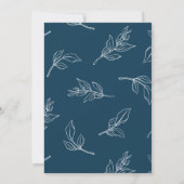 Einfache Chic Hochzeit speichern Sie das Datum 2 F Einladung (Rückseite)