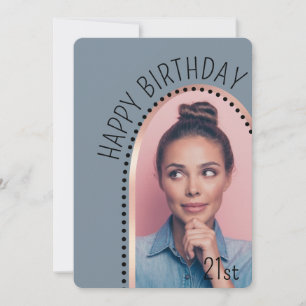 Einfache Chic jedes Alters Geburtstags Rose Gold A Einladung