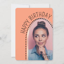 Einfache Chic jedes Alters Geburtstags Rose Gold A Einladung