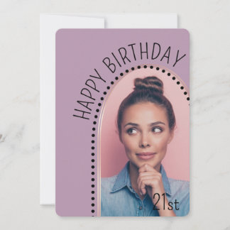 Einfache Chic jedes Alters Geburtstags Rose Gold A Einladung