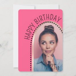 Einfache Chic jedes Alters Geburtstags Rose Gold A Einladung