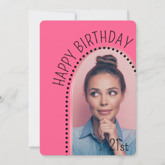 Einfache Chic jedes Alters Geburtstags Rose Gold A Einladung