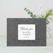 Einfache Chic Marokkaner Vielen Dank Dankeskarte (Stehend Vorderseite)