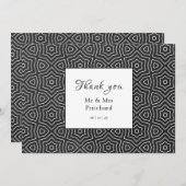 Einfache Chic Marokkaner Vielen Dank Dankeskarte (Vorne/Hinten)