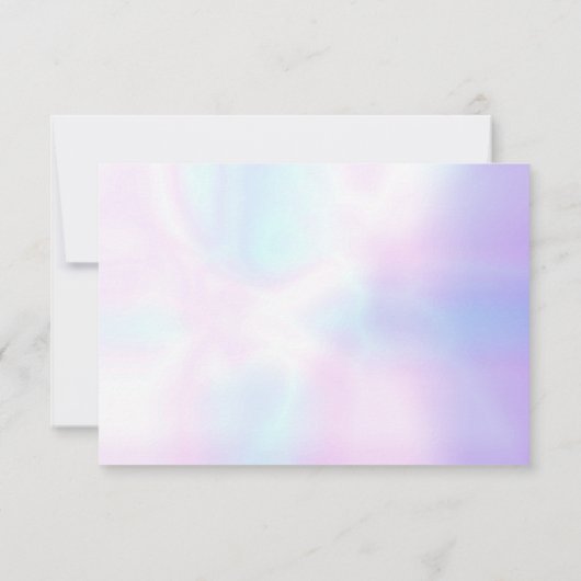 Einfache Chic Modern Pearl UAWG RSVP Karte (Rückseite)