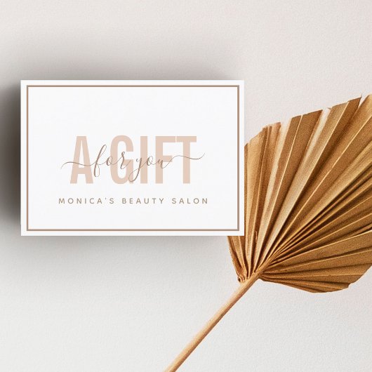 Einfache Chic Moderne Peach Typografie & Kalligraf