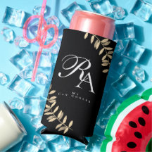 Einfache Chic Monogram Black