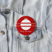 Einfache Chic Ornament Weihnachtszeit Button (Beispiel)