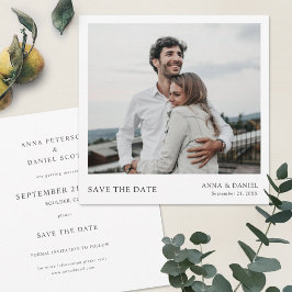 Einfache Chic Save the Date Hochzeit Einladende Vo Einladung
