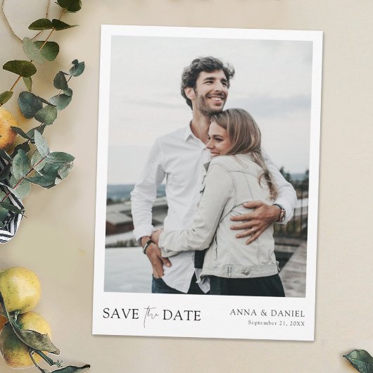Einfache Chic Save the Date Hochzeit Einladende Vo Einladung