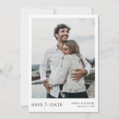 Einfache Chic Save the Date Hochzeit Einladende Vo Einladung (Vorderseite)