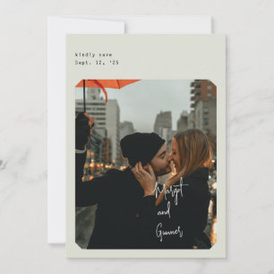 Einfache Chic Save the Date Karte