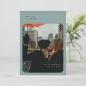 Einfache Chic-Save the Date-Karte Einladung (Stehend Vorderseite)