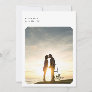 Einfache Chic-Save the Date-Karte Einladung