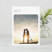 Einfache Chic-Save the Date-Karte Einladung (Stehend Vorderseite)