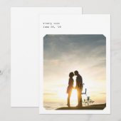 Einfache Chic-Save the Date-Karte Einladung (Vorne/Hinten)