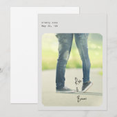 Einfache Chic-Save the Date-Karte Einladung (Vorne/Hinten)