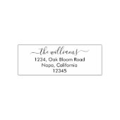 Einfache Chic Script-Personalisierte Rubber-Briefm Permastempel (Design)
