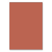 Einfache chic terracotta Bogen Kartenkarten Tischnummer (Rückseite)