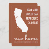 Einfache Chic und Fun Neue Zuhause-Announcement-Ka (Vorne/Hinten)