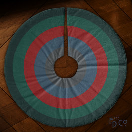 Einfache Chic Weihnachtswärme & gemütlich gestreif Fleece Weihnachtsbaumdecke