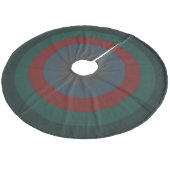 Einfache Chic Weihnachtswärme & gemütlich gestreif Fleece Weihnachtsbaumdecke (Schrägansicht)