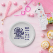 Einfache Christliche ERNTEDANK-ABENDER Pappteller (Party)